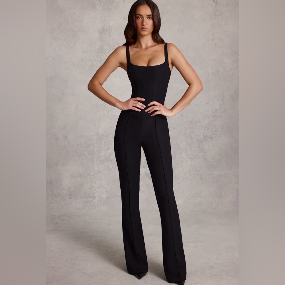NWT Oh Polly Sleek Black Jumpsuit